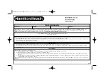 Preview for 19 page of Hamilton Beach SC51 User Manual