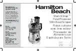 Hamilton Beach Stack & Snap 70820 Manual preview
