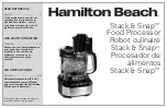 Предварительный просмотр 1 страницы Hamilton Beach Stack & Snap 70822 Use & Care Manual