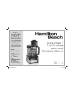 Предварительный просмотр 1 страницы Hamilton Beach Stack & Snap Read Before Use