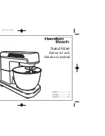 Hamilton Beach Stand Mixers Instructions Manual preview