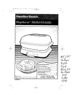 Hamilton Beach StepSavor Elecrric Skillet Owner'S Manual preview