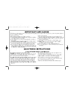 Preview for 2 page of Hamilton Beach Super Sear Instructions Manual