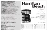 Hamilton Beach The Scoop Manual preview