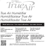 Preview for 1 page of Hamilton Beach True Air 04700 User Manual