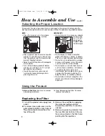 Preview for 4 page of Hamilton Beach TrueAir HEPA Use & Care Manual