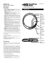 Hamilton/Buhl HACX-114 User Manual preview