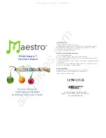 Hamilton/Buhl Maestro Mark 4 Opus Instruction Manual предпросмотр