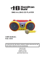 Hamilton/Buhl Mark 4 Opus User Manual preview