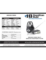 Hamilton/Buhl W900-Multi Installation & Operating Instructions preview