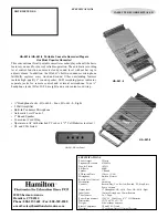 Hamilton Electronics HA-661-8 Specifications preview