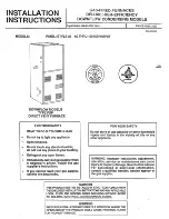 Hamilton Home Products PAND Installation Instructions Manual preview