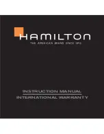 Preview for 1 page of Hamilton International 630327 Instruction Manual