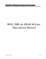 Hamilton Manufacturing Corporation DRS Operational Manual preview