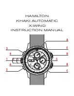 Hamilton Khaki Automatic X-wind Instruction Manual preview