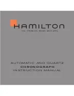 Preview for 1 page of Hamilton Khaki Aviation Quartz Instruction Manual