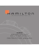 Hamilton KHAKI GMT 3 TZ Instruction Manual preview