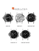 Preview for 3 page of Hamilton KHAKI GMT 3 TZ Instruction Manual