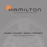 Hamilton Khaki Sunset Instruction Manual preview