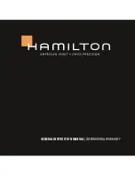 Hamilton MW028 Instruction Manual preview