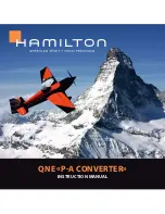 Hamilton QNE P-A CONVERTER Instruction Manual preview