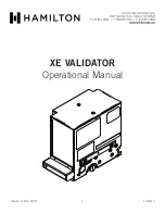 Hamilton XE Operational Manual preview