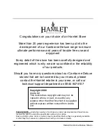 Предварительный просмотр 2 страницы Hamlet BK055 Operating & Installation Manual