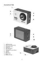 Предварительный просмотр 4 страницы Hamlet Exagerate Skuba XCAM720HD User Manual