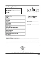 Preview for 34 page of Hamlet Hardy 4 Operating & Installation Manual