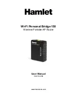 Preview for 1 page of Hamlet HNW150APBR User Manual