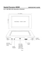 Предварительный просмотр 2 страницы Hamlet Precision HDW5 Quick Start Manual