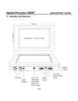 Предварительный просмотр 2 страницы Hamlet Precision HDW7 Quick Start Manual