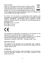 Preview for 2 page of Hamlet USB SILVER BOARD User Manual