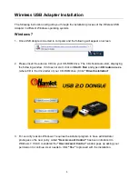 Preview for 5 page of Hamlet Wireless USB 150 User Manual