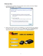 Preview for 8 page of Hamlet Wireless USB 150 User Manual