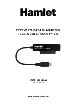 Предварительный просмотр 1 страницы Hamlet XADTC-SATA User Manual