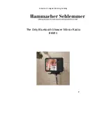 Preview for 1 page of Hammacher Schlemmer 86591 User'S Manual & Operating Manual