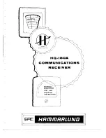 Preview for 1 page of Hammarlund HQ-180A Series Technical Description, Test And Operating Instructions