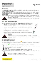 Предварительный просмотр 44 страницы HAMMELMANN B7.02502.0210 Operating Instructions Manual