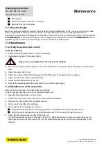 Предварительный просмотр 54 страницы HAMMELMANN B7.02502.0210 Operating Instructions Manual