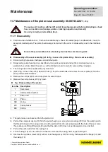 Предварительный просмотр 67 страницы HAMMELMANN B7.02502.0210 Operating Instructions Manual