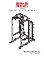 Hammer Strength HDPR9 Parts List preview