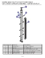 Preview for 6 page of Hammer Strength HDPR9 Parts List