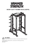 Preview for 1 page of Hammer Strength Heavy Duty Power Rack User Manual