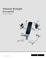 Hammer Strength Iso-Lateral Owner'S Manual предпросмотр