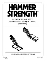 Hammer Strength OHDRTT Assembly Instructions preview