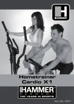 Предварительный просмотр 1 страницы Hammer Cardio X1 Manual