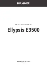 Hammer Ellypsis E3500 Manual предпросмотр