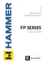 Предварительный просмотр 1 страницы Hammer FP Series Operating And Maintenance Manual