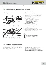 Preview for 73 page of Hammer K3 winner User Manual